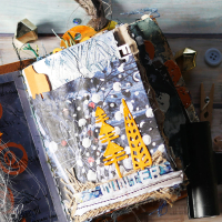 Dies, Travelers Notebook- Snowy windows 