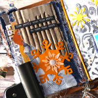 Dies, Travelers Notebook- Winter edges