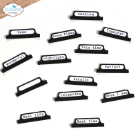 Clear stamps, Label Tabs