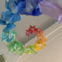  Regenboogmobiel van zijde zelfmaak pakket