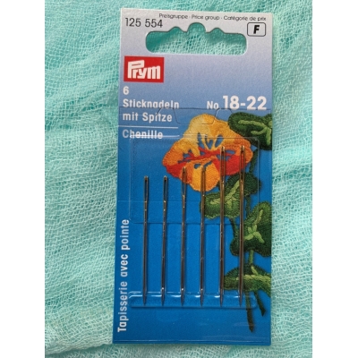 Borduurnaalden met punt no.18-22