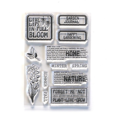 Clear stamps, Home & Nature