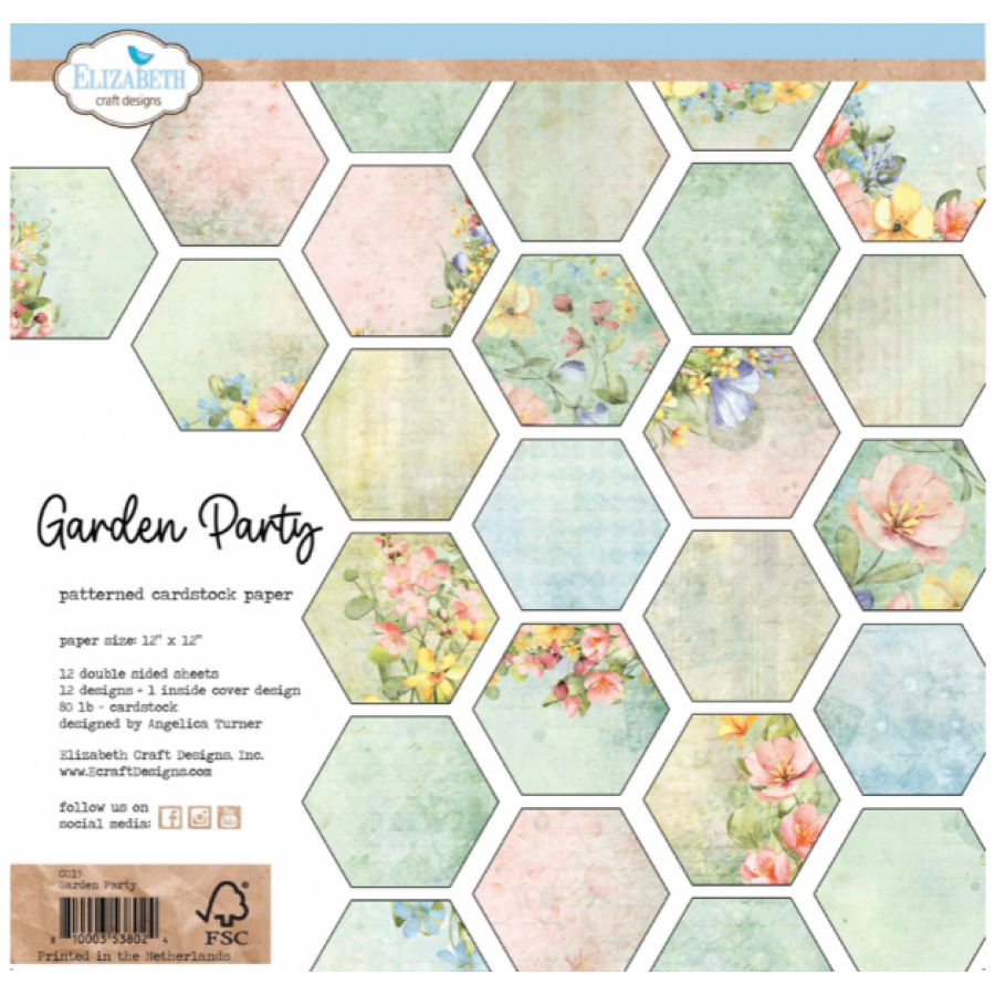 Elizabeth craft design papierblok Garden party