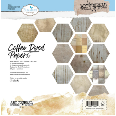 Elizabeth craft design papierblok CoffeeDyedPapers