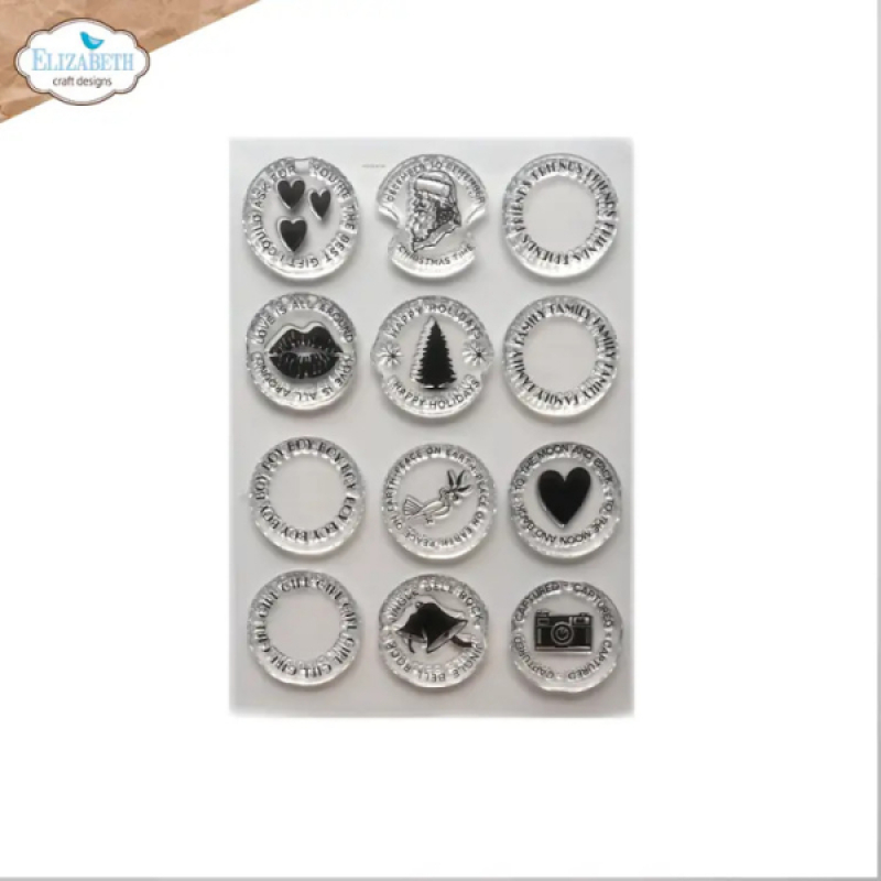 Clear stamps, Circles with Sentiments