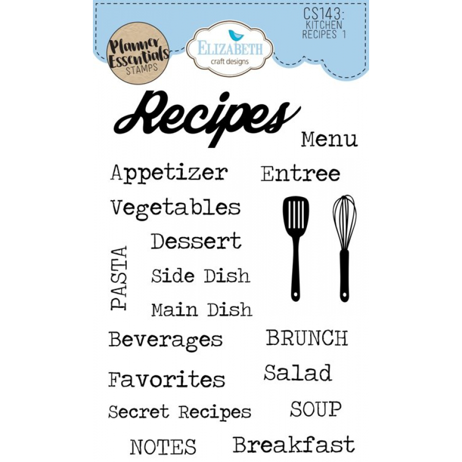 Clear stamps, Kitchen recipes 1