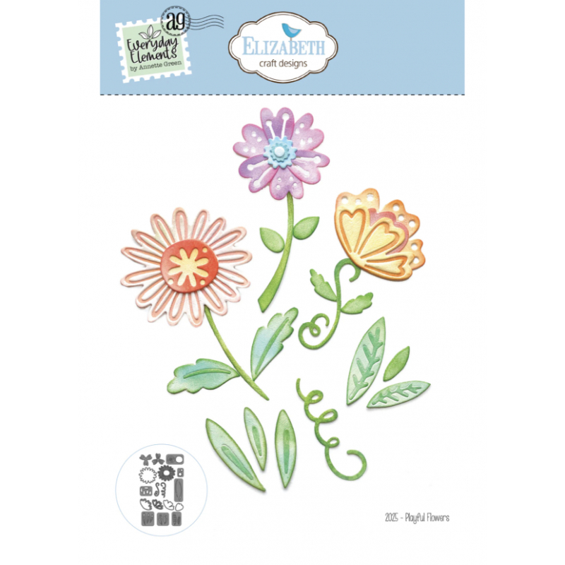 Dies Playfull Flowers