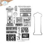 Clear stamps, Correspondence from the past 3 Stamp and die set