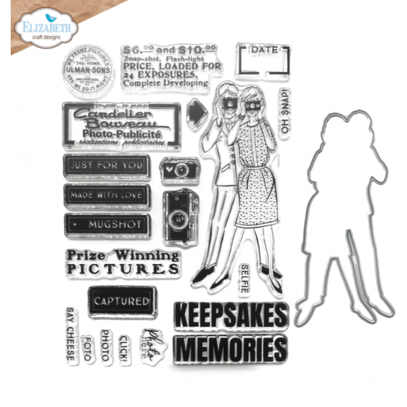 Clear stamps, Photos from the past Stamp and die set