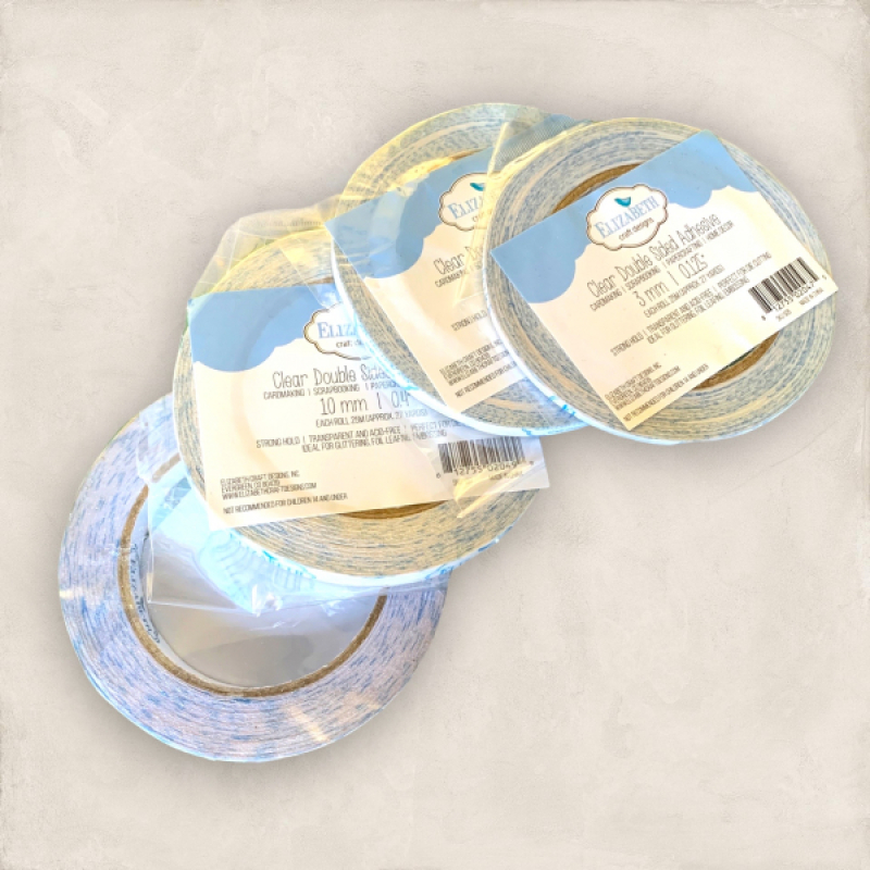 Dubbelzijdig tape, transparant 6mm breed