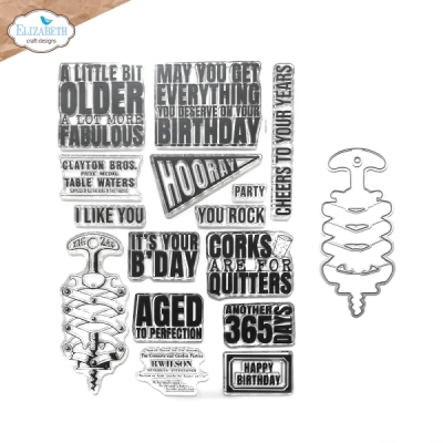 Clear stamps, Celebrations Stamp and die set Clear stamps, Celebrations Stamp and die set