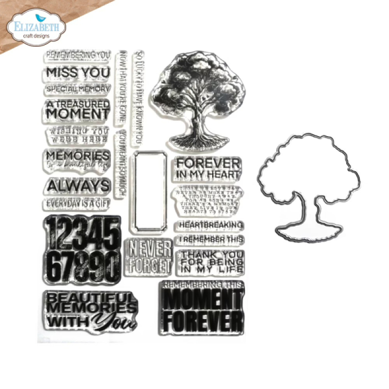 Clear stamps and die set, Tree of Life