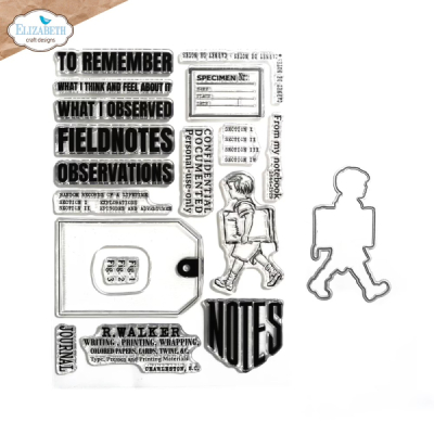 Clear stamps and die set, Field Notes Clear stamps and die set, Field Notes