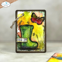 Clear stamps and die set, Garden of Love