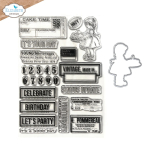 Clear stamps, Celebrations 2 Stamp and die set