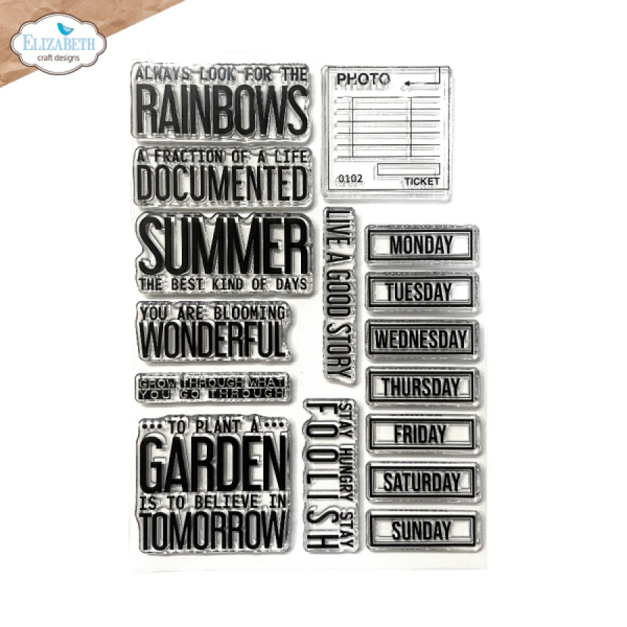 Clear stamps, Best kind of days