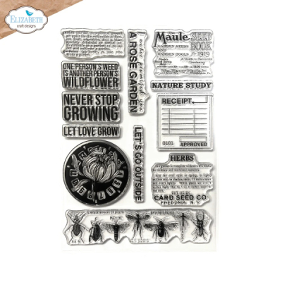 Clear stamps, Wildflower