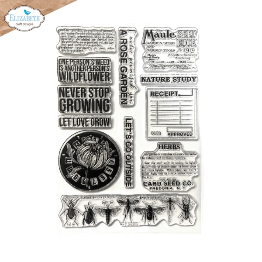 Clear stamps, Wildflower