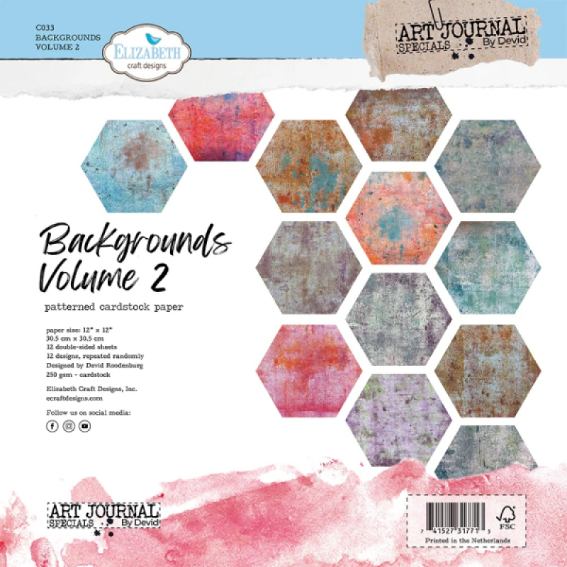 Elizabeth craft design papierblok, Backgrounds Volume 2