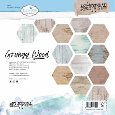 Elizabeth craft design papierblok Grungy Wood