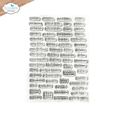 Clear stamps, Journal Phrases 5