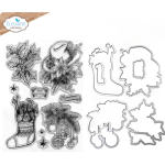 Clear stamps en dies, Deck the Halls