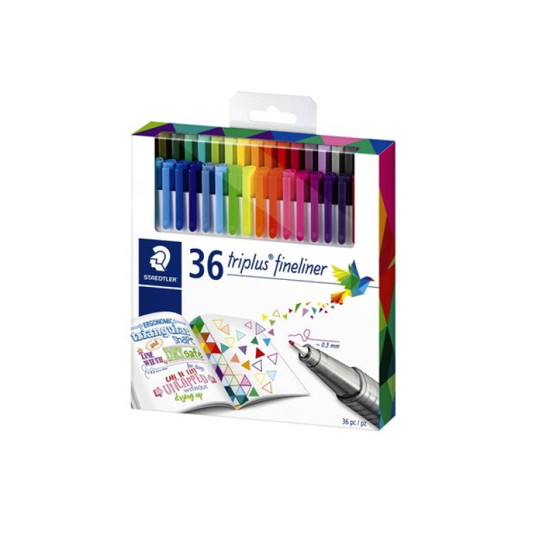 Fineliner Staedtler 334 triplus0.3mm set á 26 stuks +10 gratis