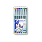 Fineliner Staedtler 308 0.3mm set á 6 stuks