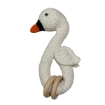 Gehaakte ooievaar bijtring, rammelaar