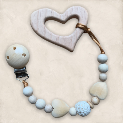 Speenkoord met hartjes 