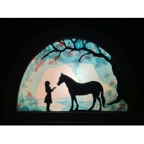 Transparant Meisje met Paard