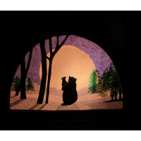 Grote beer, kleine beer Transparant, zelfmaakpakket.