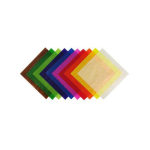 Vliegerpapier 500 vel, 10x10 cm, 10 kleuren Folia