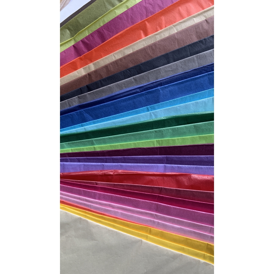Zijdevloeipapier verschillende kleuren, 30 vel